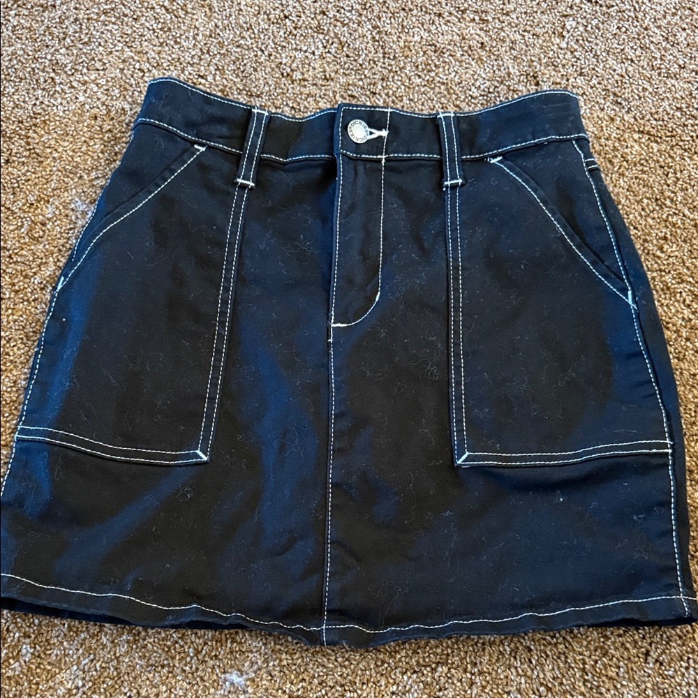 Women’s Dickies black mini skirt sz 25 NICE